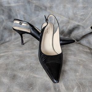 Coach Alena Sling Back Black Pumps